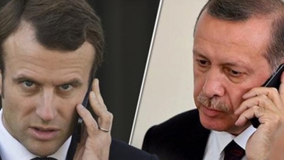 Τηλεφωνική επικοινωνία Macron και Erdogan