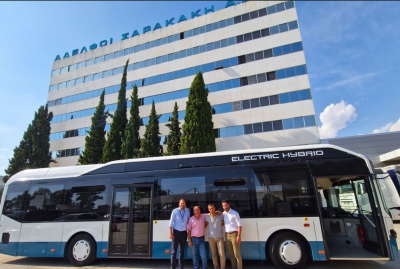 Όμιλος Επιχειρήσεων Σαρακάκη: Παράδοση υβριδικού λεωφορείου Volvo 7900 Full Electric Hybrid στα Χανιά Κρήτης