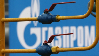Η Gazprom μείωσε τον όγκο του φυσικού αερίου προς την Ουκρανία