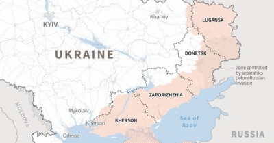 Υπέγραψε την προσάρτηση Donbass, Kherson, Zaporizhia στη Ρωσία ο Putin