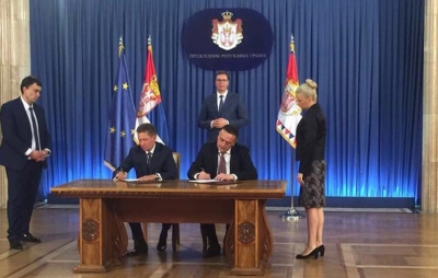Σερβία και Gazprom υπέγραψαν συμφωνία για εφοδιασμό και δίκτυο φυσικού αερίου