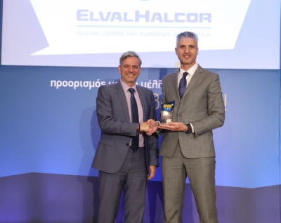 Διπλή διάκριση για την ElvalHalcor στα Επιχειρηματικά Βραβεία ΧΡΗΜΑ 2023