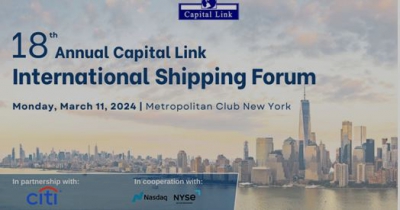 18ο Ετήσιο Capital Link International Shipping Forum  στη Νέα Υόρκη