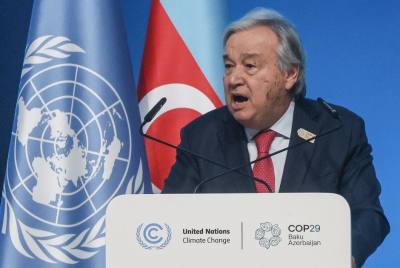 COP29: Ο Γκουτερες εγείρει ανησυχίες για την ολιγωρία δράσης κατά της κλιματικής αλλαγής