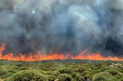 Πύρινη λαίλαπα κατακαίει δύο μέτωπα στη Σαλαμίνα με δύο νεκρούς - Μαίνονται οι πυρκαγιές σε Άνδρο και Σκύρο