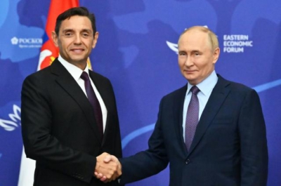 Συνομιλίες Putin με τον αντιπρόεδρο της Σερβίας για τη σύμβαση προμήθειας φυσικού αερίου