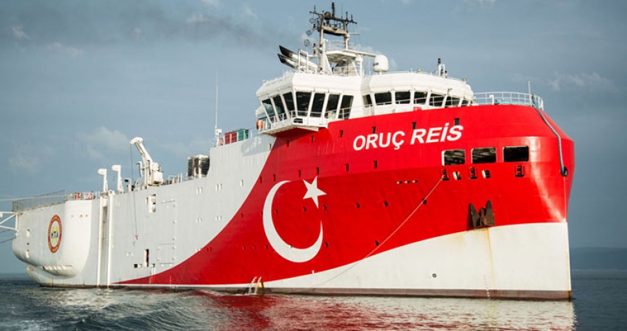 Απομακρύνθηκε από την ελληνική υφαλοκρηπίδα το τουρκικό ερευνητικό σκάφος Oruc Reis
