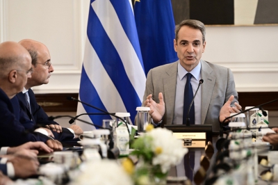 Μητσοτάκης: Εξέφρασε την θλίψη του για τις φωτιές- Στο τραπέζι το νερό, η πυρηνική ενέργεια και το Κυπριακό