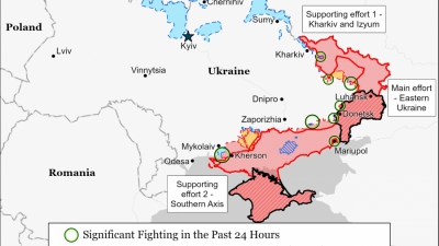 H νέα φάση εισβολής της Ρωσίας - Στόχος η προέλαση και έλεγχος της Αν. Ουκρανίας έως 9 Μαίου