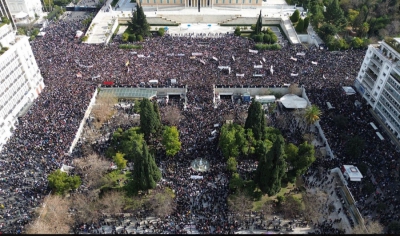 Διαραμαρτυρία στο Σύνταγμα για τα Τέμπη - Η ανάρτηση Ανδρουλάκη