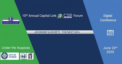 Στις 23 Ιουνίου 2020 τo 10o Ετήσιο Συνέδριο της Capital Link με θέμα 