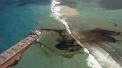 Μαυρίκιος: Σταμάτησε η διαρροή πετρελαίου από το ιαπωνικό φορτηγό πλοίο MV Wakashio