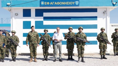 Μητσοτάκης από Αγαθονήσι: «Ασπίδα» οι Ένοπλες Δυνάμεις στα σύνορα - Νέο σχέδιο ανάπτυξης για τα ακριτικά νησιά